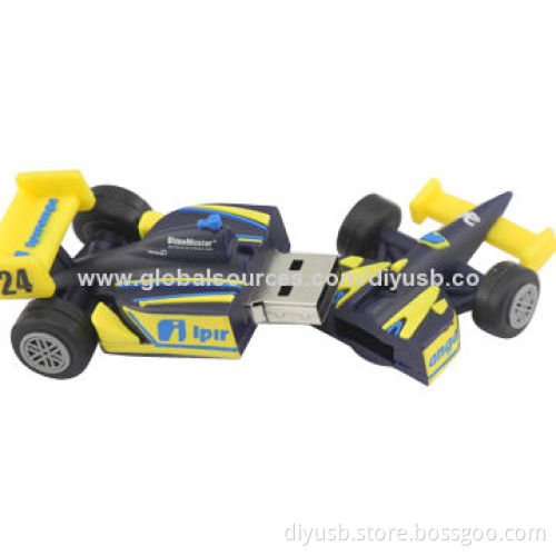 Metal Cartoon USB Flash Drive with 64/128/256MB Capacity, Available in Various Colors